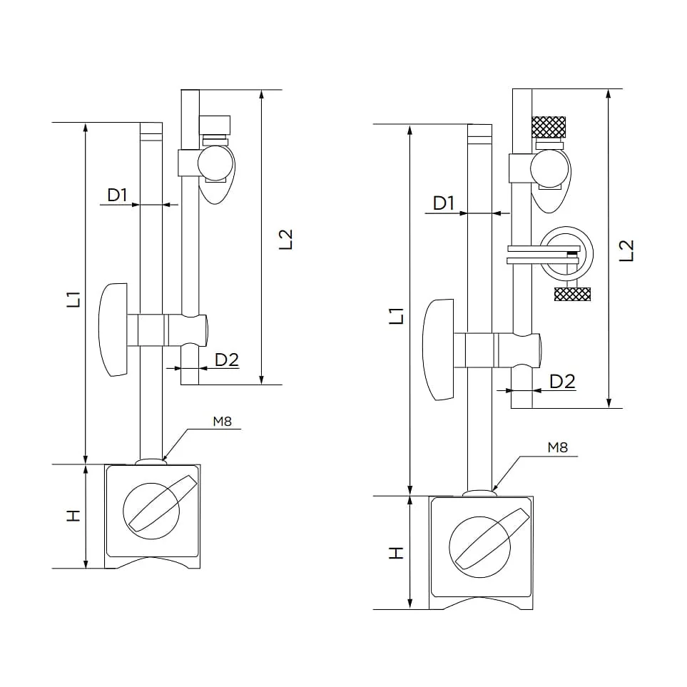 Ozar 80 kgf Magnetic Base without Fine Adjustment, AMB-9423