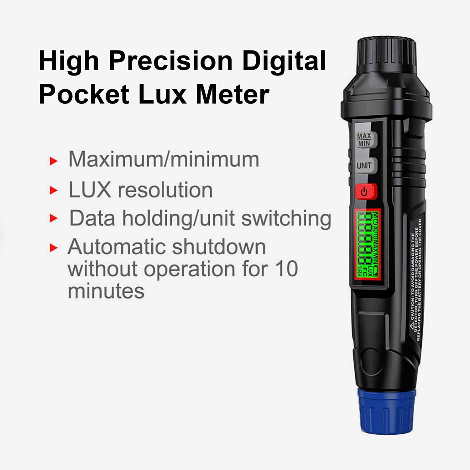 Metravi 0 - 10000 FC Digital Pocket Lux Meter, PLX-1400