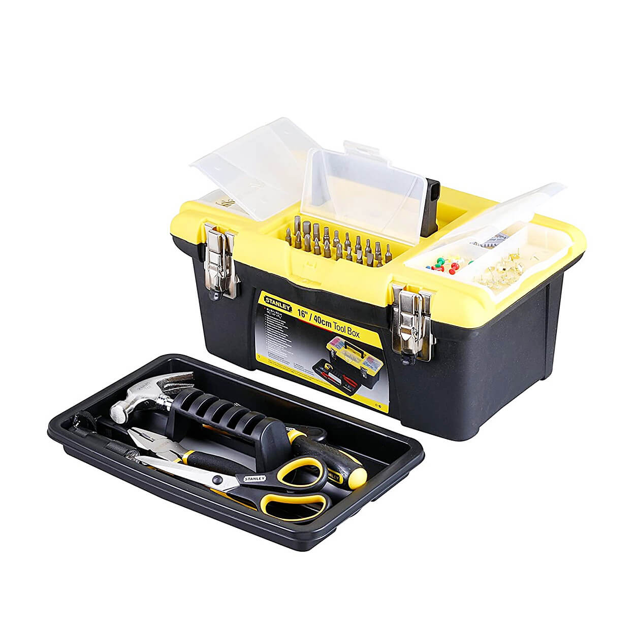 Stanley 16 Inch Heavy Duty Plastic Jumbo Tool Box, 1-92-905
