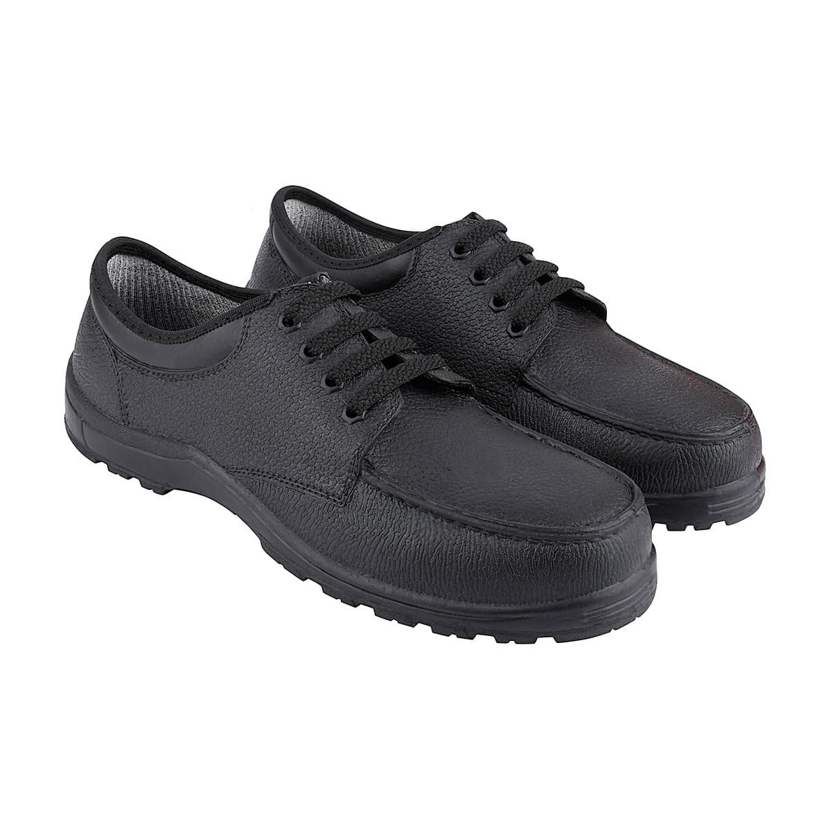 Alko Plus Low Ankle PVC Occupational Safety Shoe with Cotton Lining - Composite Toe (Black), APS 581