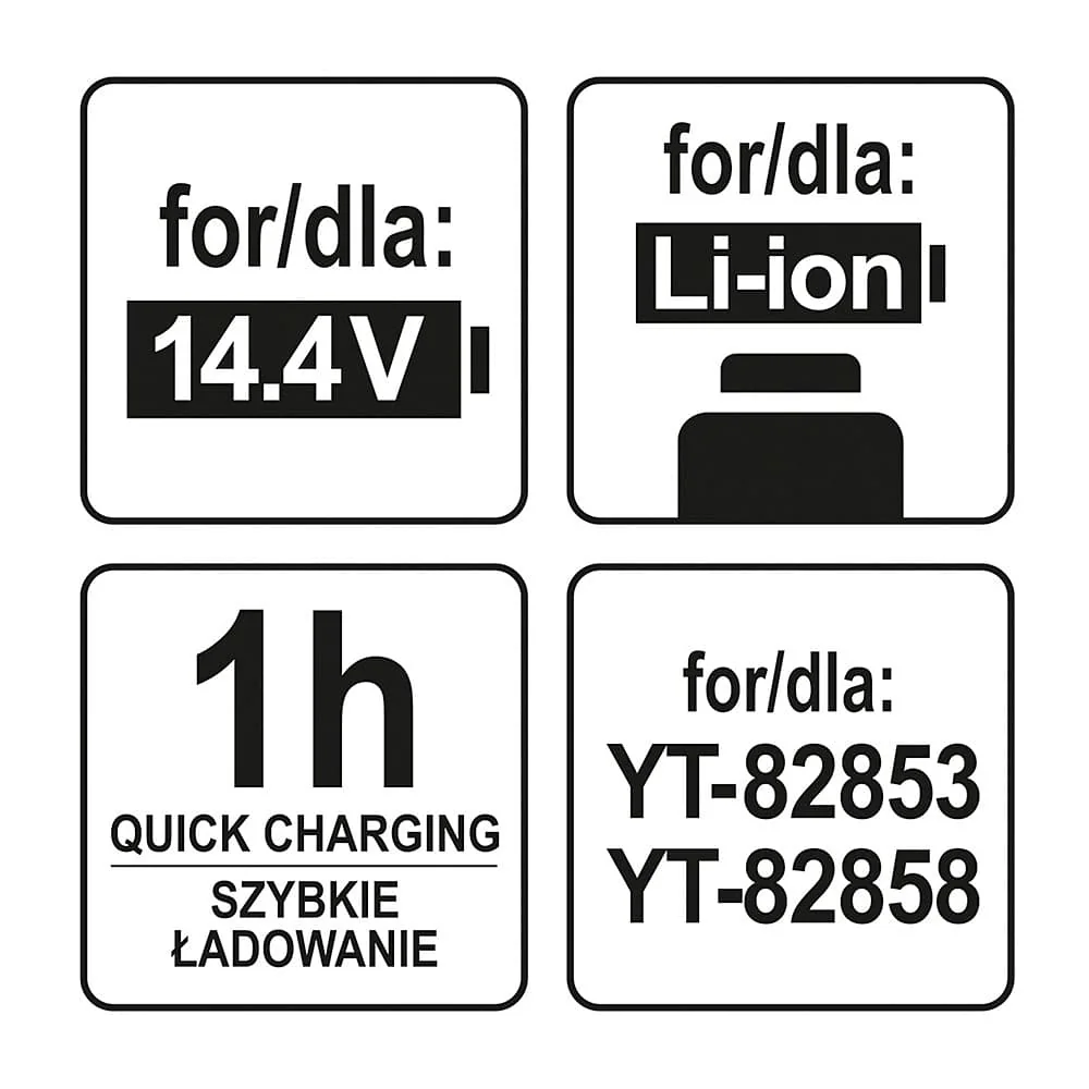 Yato 14.4- 18V Charger, YT-82862