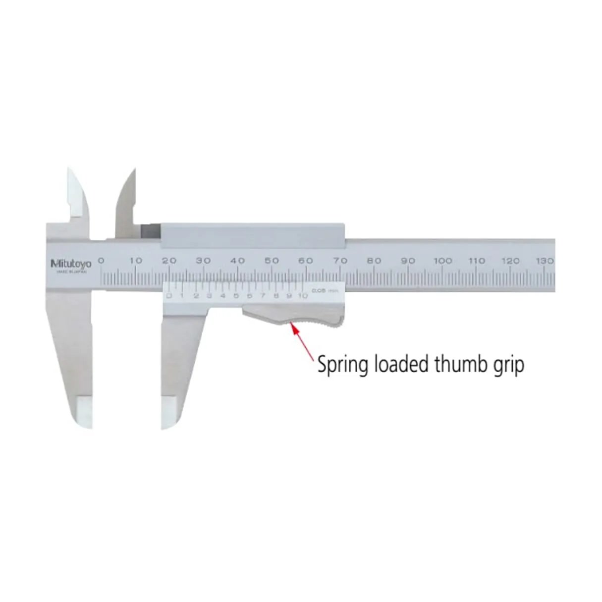 Mitutoyo 0 - 150 mm Vernier Caliper with Thump Grip, 531-101
