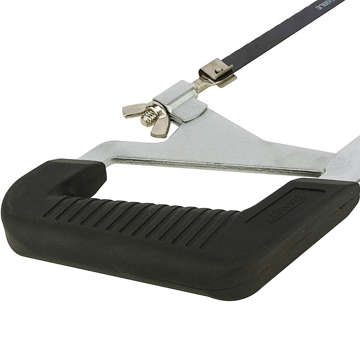 Stanley 254 mm / 10 inch Rubber Grip Mini Hacksaw Blade With Adjustable Frame, 15-265-23