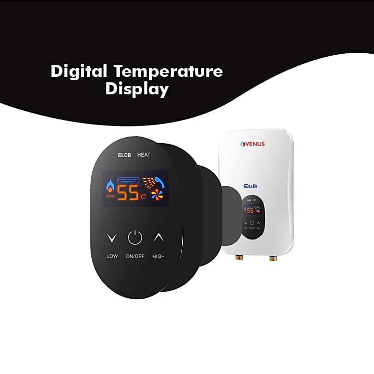 Venus Quik 7.5 kW Tankless Instant Water Heater, QU75