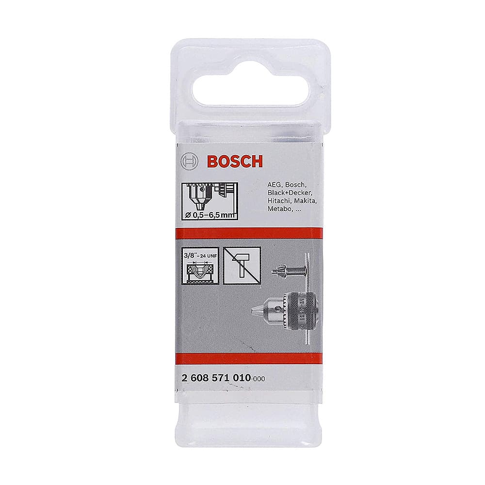 Bosch 3/8" x 24 UNF, 0.5 - 6.5 mm Capacity, Keyed Chucks, 2 608 571 010