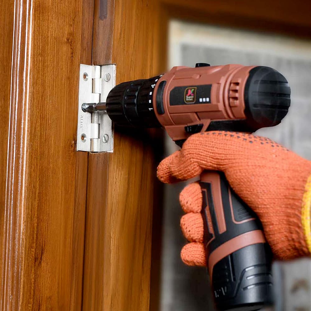 JK Super Drive 12V / 1.5 Ah / 10mm Cordless Drill Driver With 2 Batteries & Charger, JKCD10, 9005081