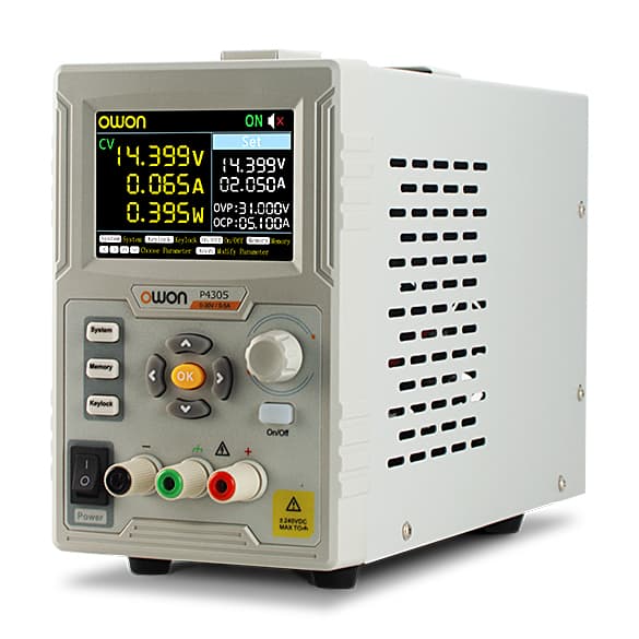 Owon 0 - 30V / 0 - 5A Programmable DC Power Supply, P4305