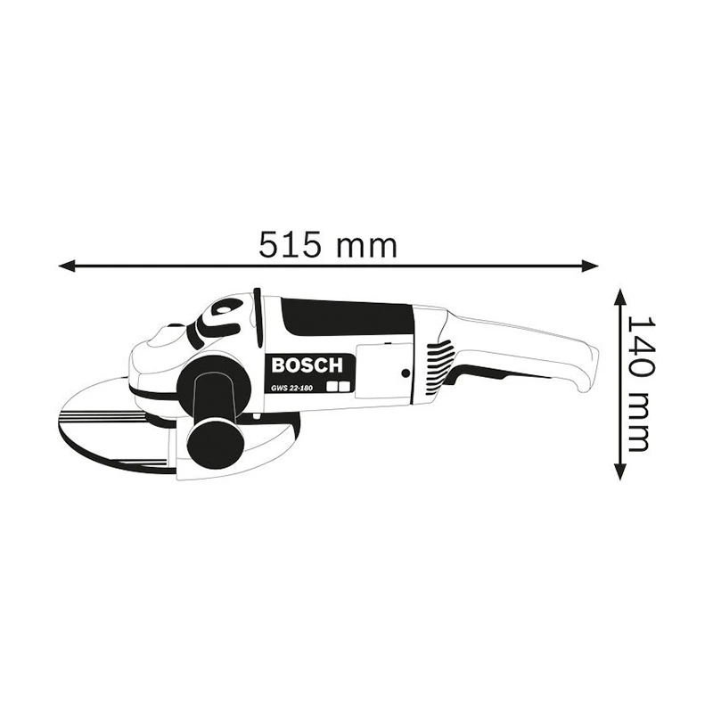 Bosch 180mm / 7 inch 2200W Professional Angle Grinder, GWS 22-180