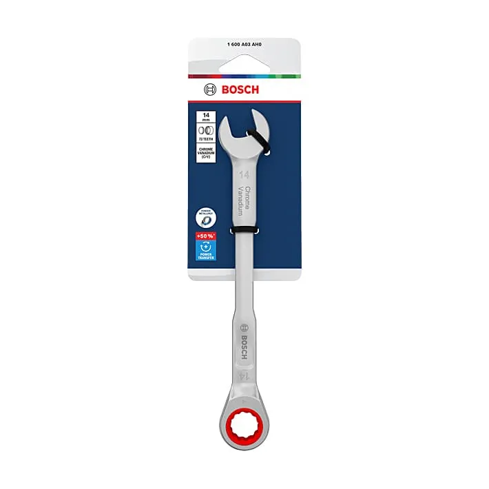 Bosch 14 mm Ratchet Combination Wrench (72 Teeth), 1 600 A03 AH0