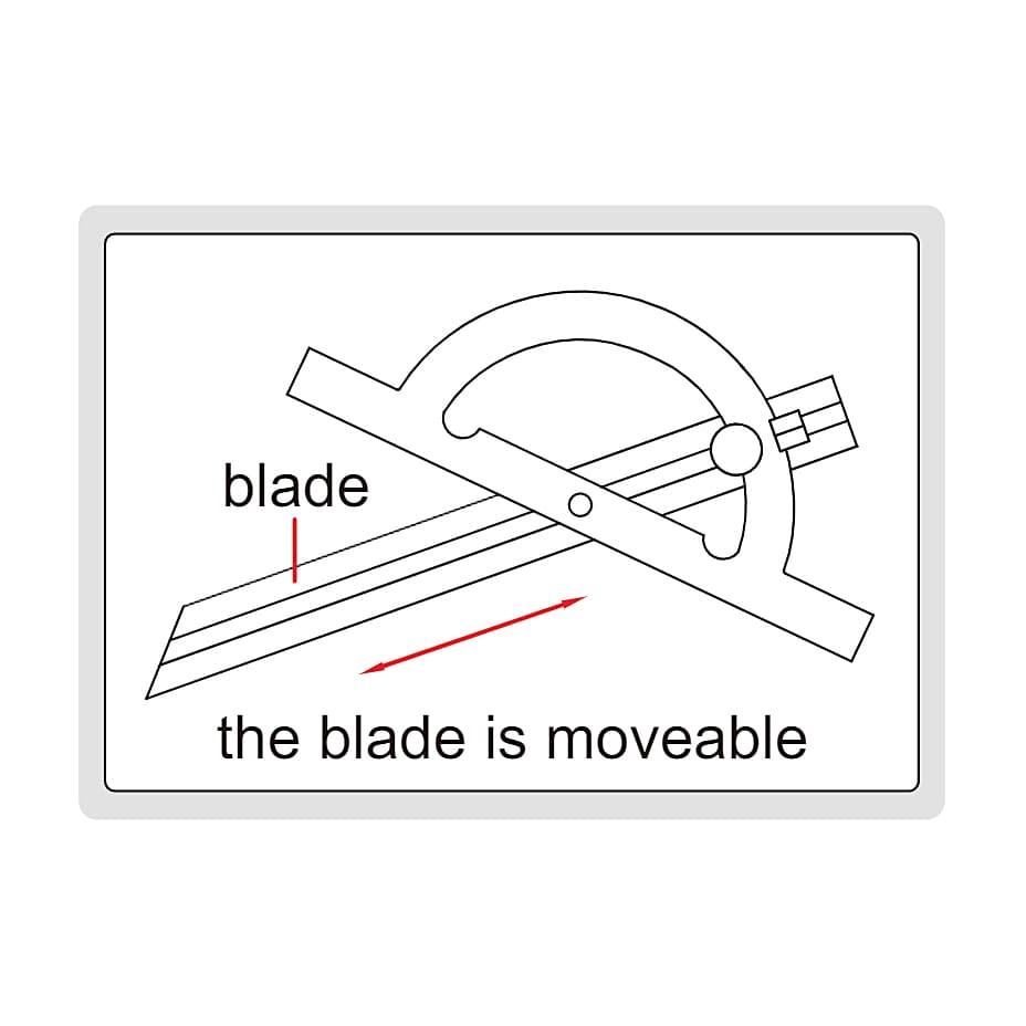 Insize 150 x 300 mm Carbon Steel Protractor, 4797-150