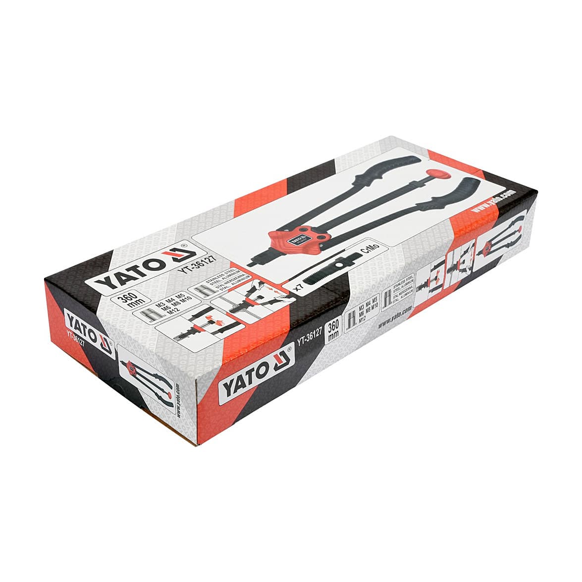 Yato M3 - M12 mm Hand Riveter Nut, YT-36127