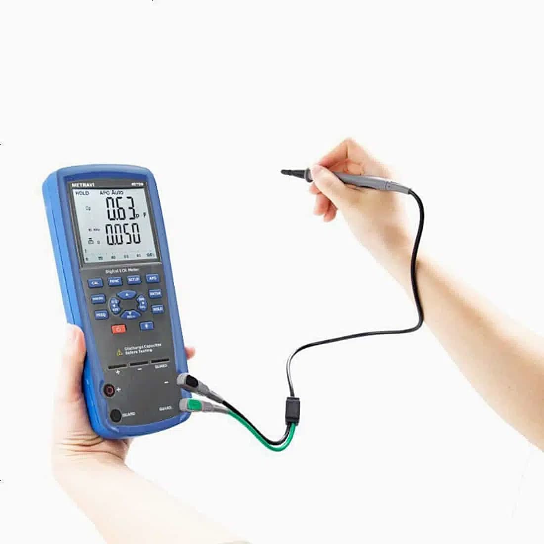 Metravi 5 Digits / 20 - 200M Ohms Hand Held Digital LCR Meter, 4070 D