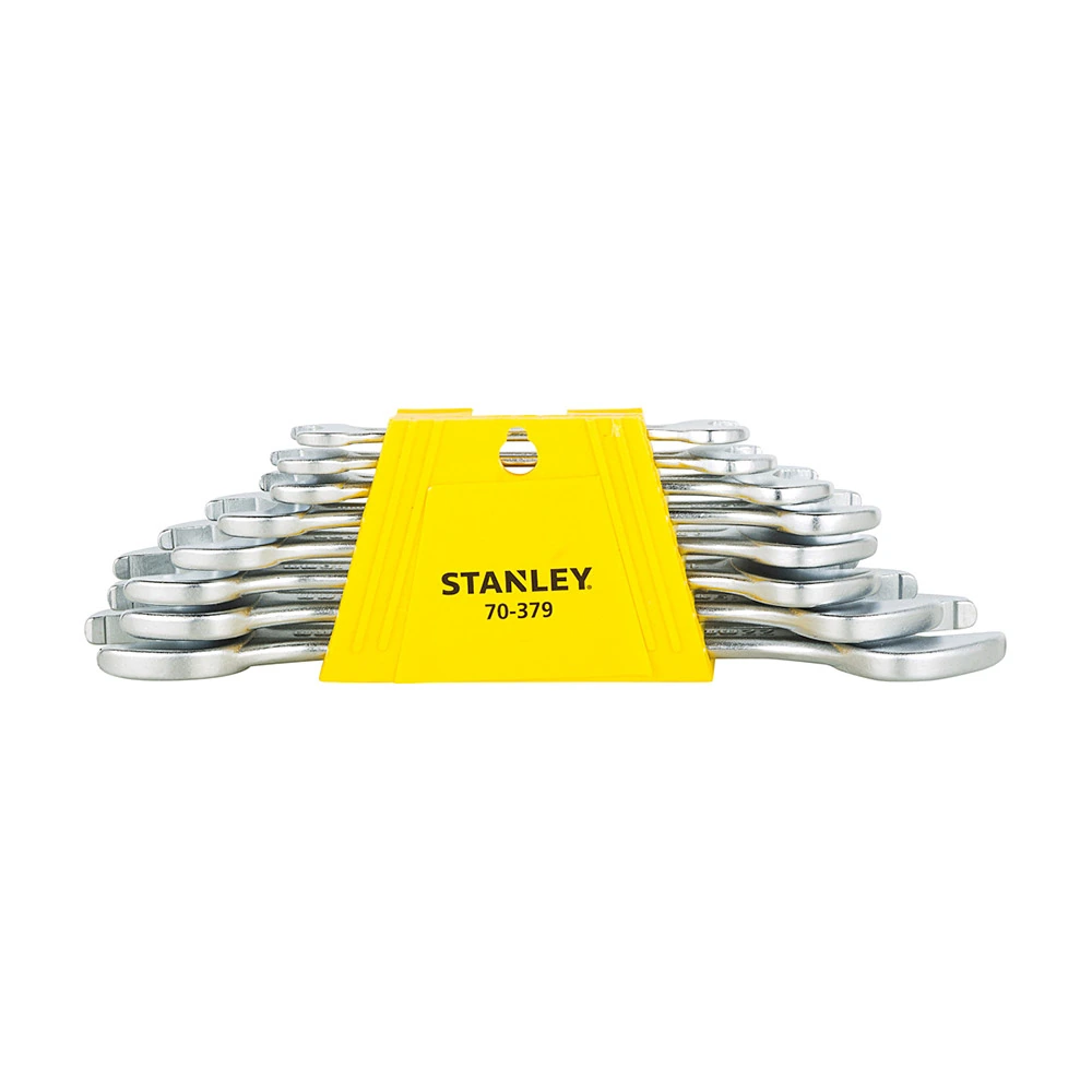 Stanley 8 Pcs Matte Finish Double Open End Spanner Set, 70-379E
