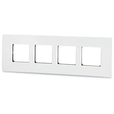 Schneider Electric Opale 8 M Grid & 8 Module Cover Frame Horizontal - White (Pack of 5 Pcs), X0708