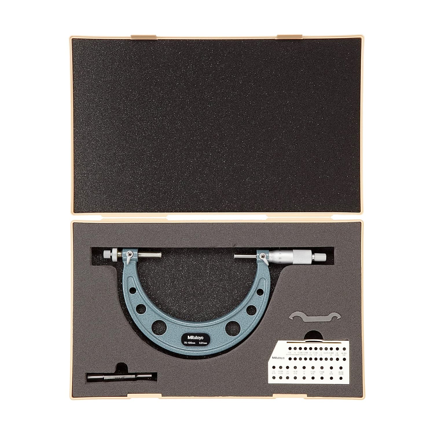 Mitutoyo 75 - 100 mm Gear Tooth Micrometer, 124-176