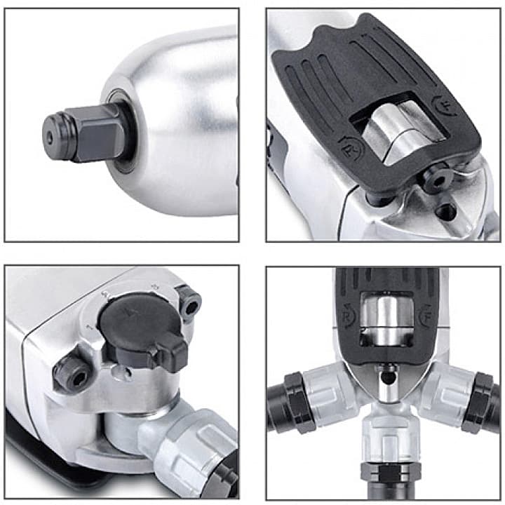 Toptul 1/4 inch Super Duty Mini Butterfly Type Air Impact Wrench (Max. Torque 80 Ft-Lb), KAAU0808