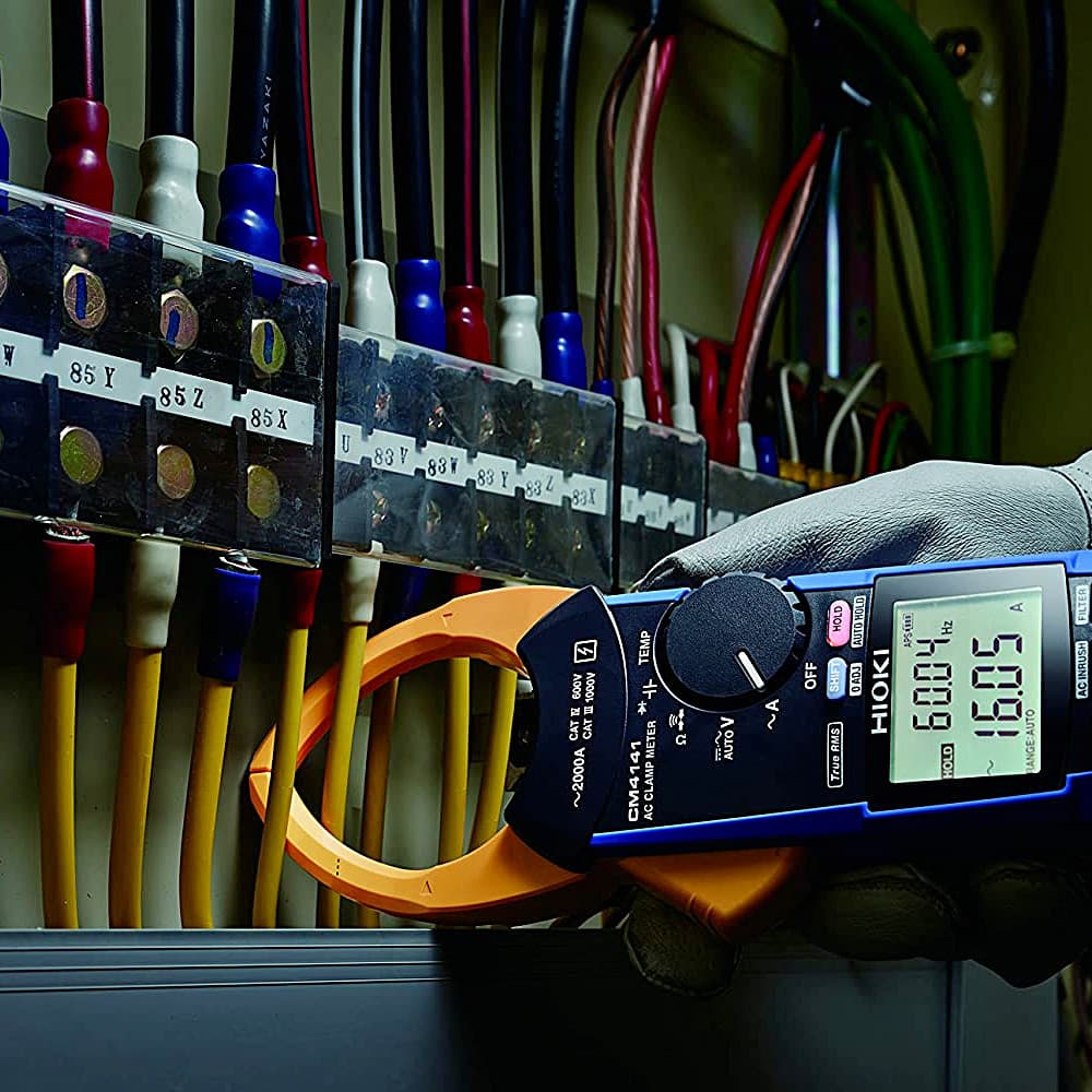 Hioki 60.00 A - 2000 A True-RMS AC Clamp Meter, CM4141-50