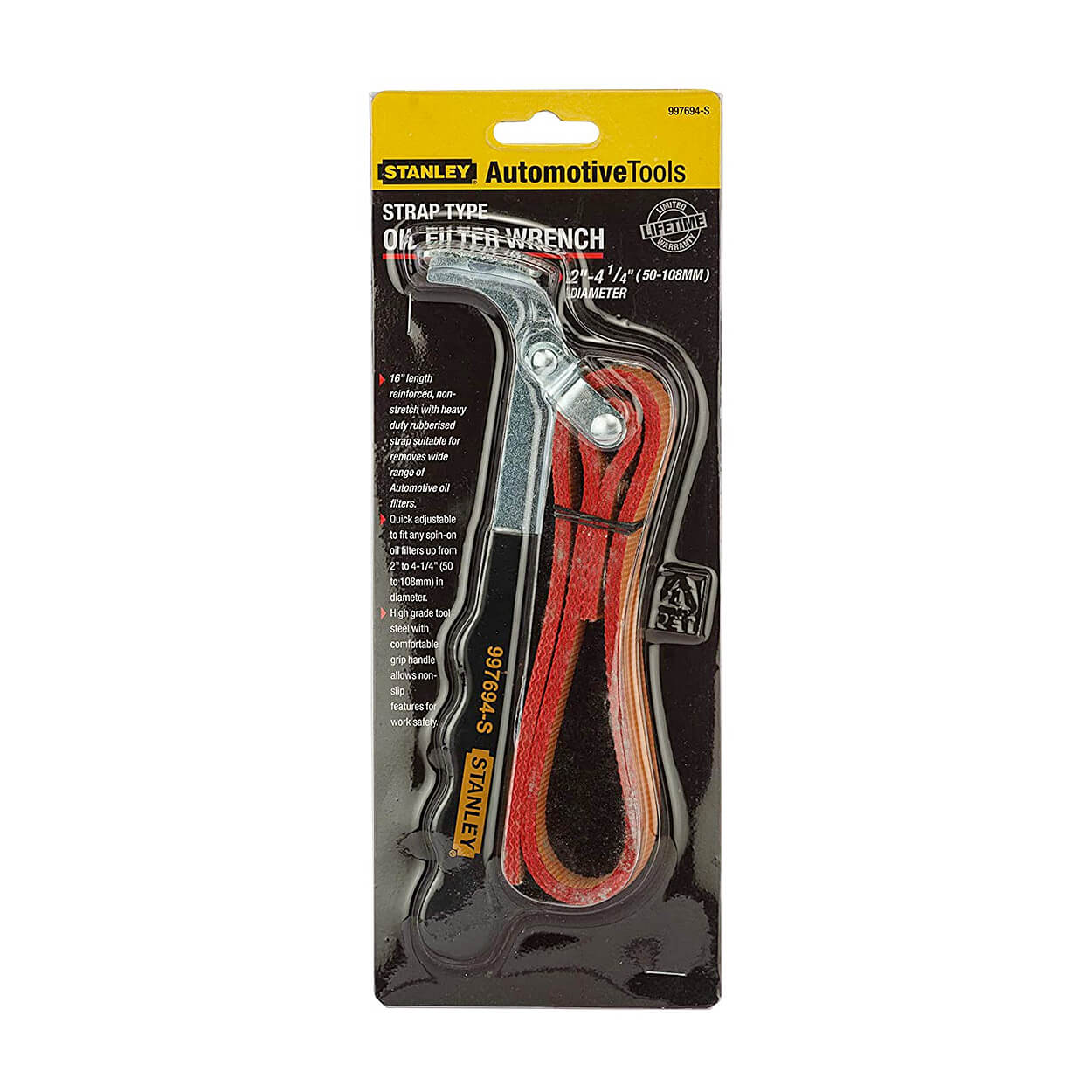 Stanley Oil Filter Wrench With Strap, 997694-S