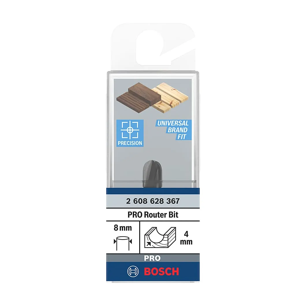 Bosch 8 mm Pro Router Bit (Core Box Bit), 2 608 628 367