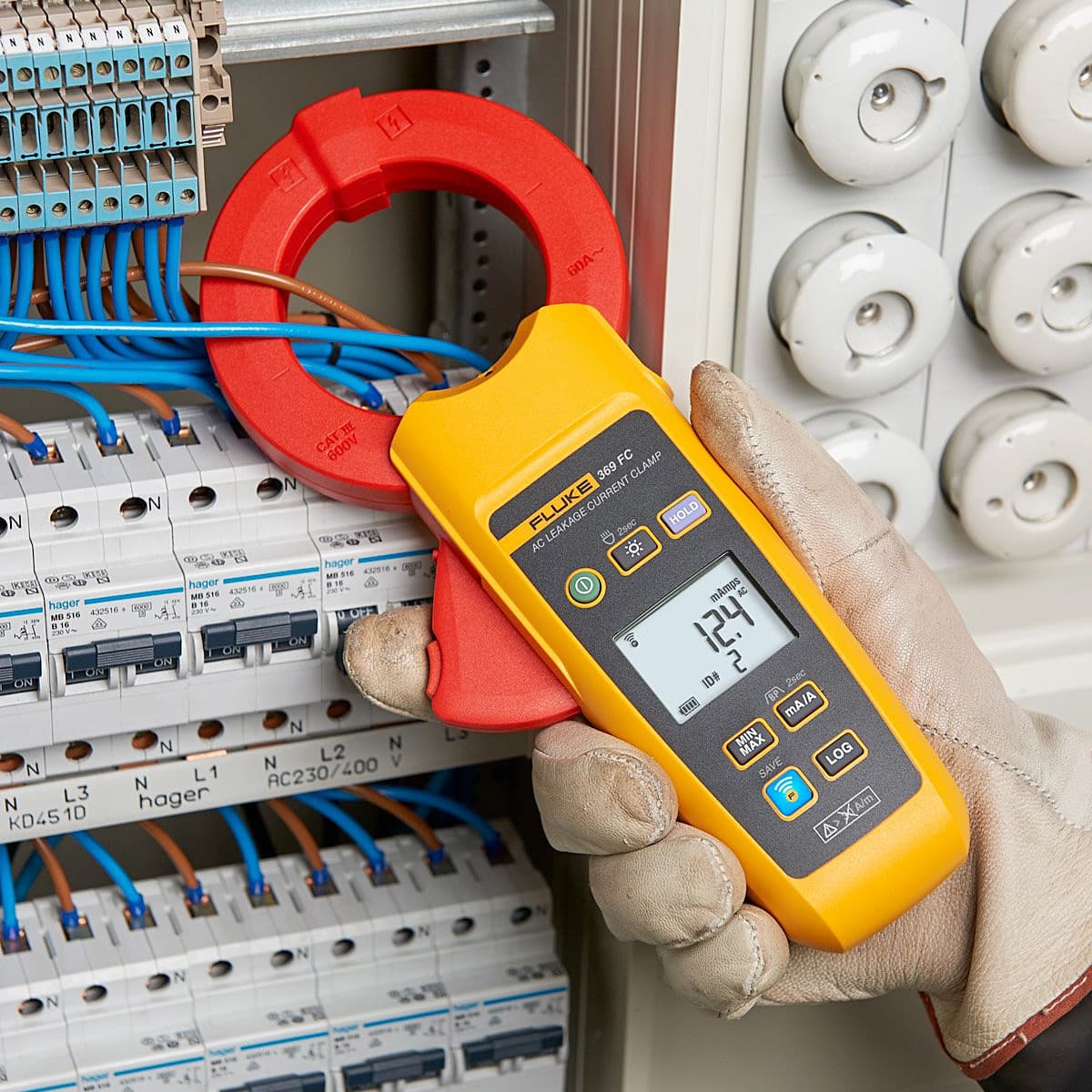 Fluke 369 FC 60A / 3300 Counts Leakage Current Clamp Meter
