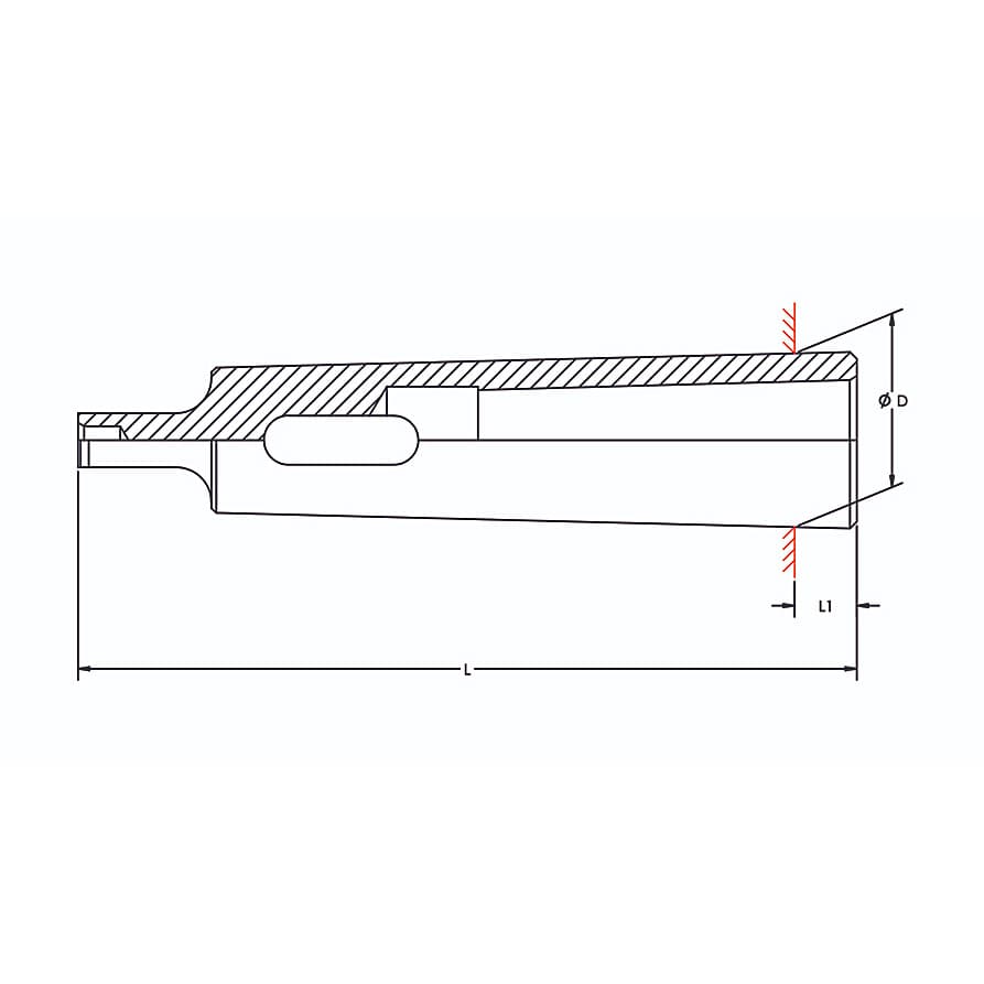 Tooltech MT 0-1 Morse Taper Drill Sleeve
