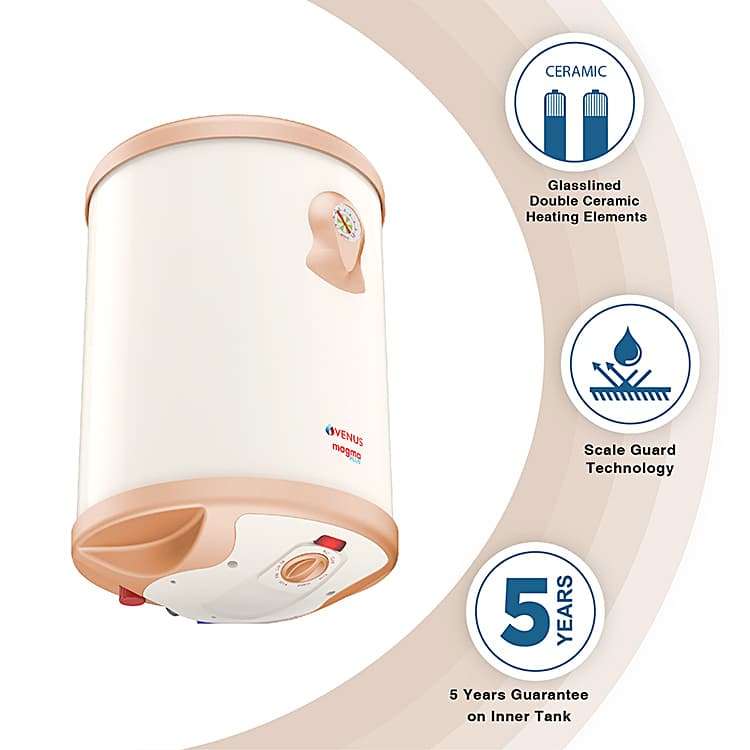 Venus Magma Plus 200 Ltr / 3 kW Vertical Storage Water Heater, 200 GV