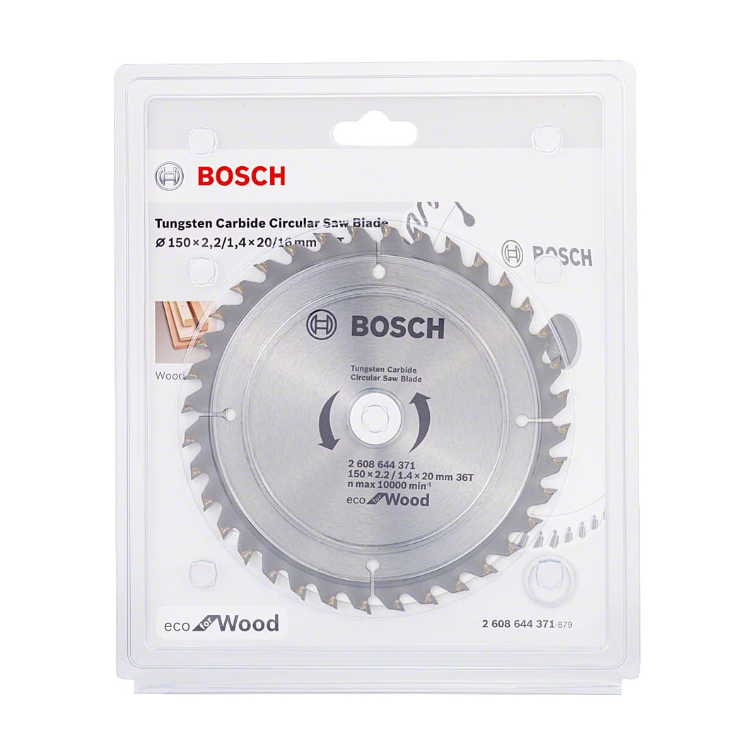 Bosch 150 mm Circular Saw Blade Eco For Wood (36 Teeth), 2 608 644 371