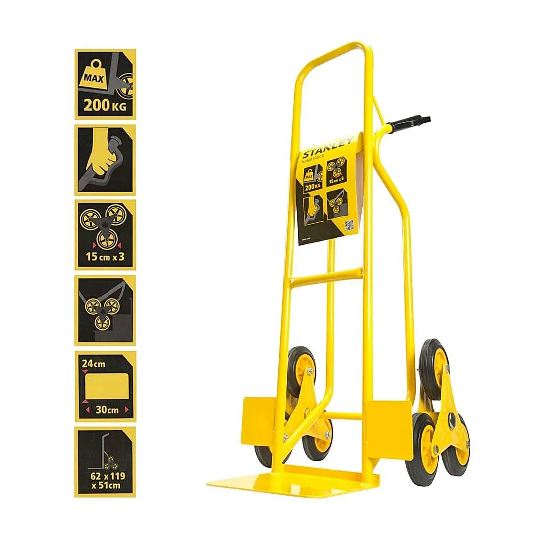 Stanley 200 Kg Load Capacity Steel Hand Truck (Stair Climber), SXWT-HT523