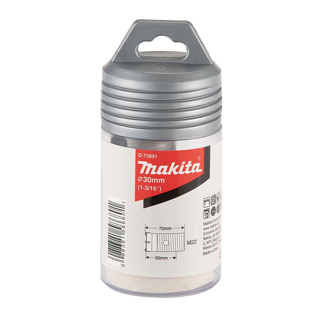 Makita 30 mm Dia x 50 mm Core Cutter For SDS-Plus Hammer, D-73891