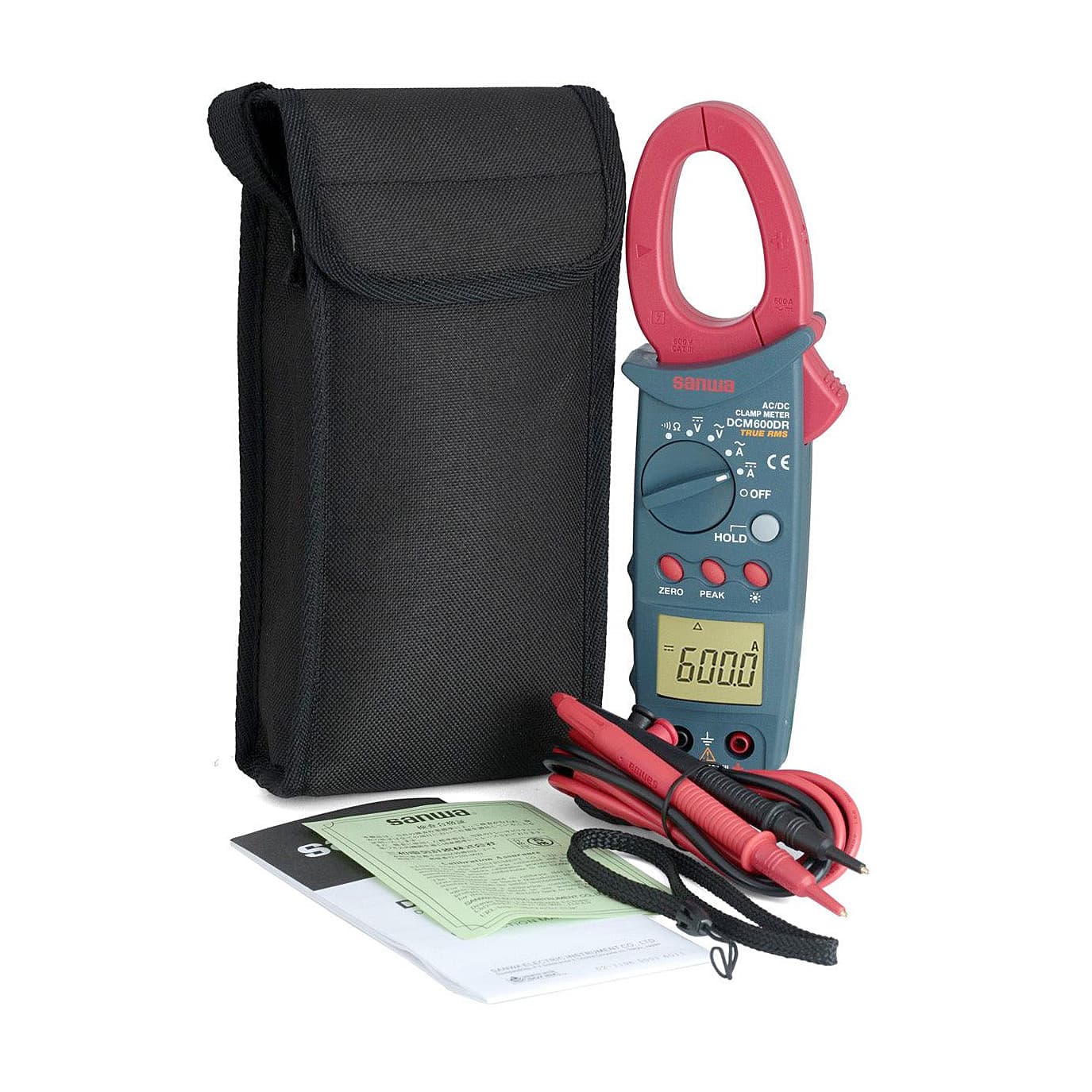 Sanwa 6000 Count TRMS Digital Clamp Meter, DCM600DR