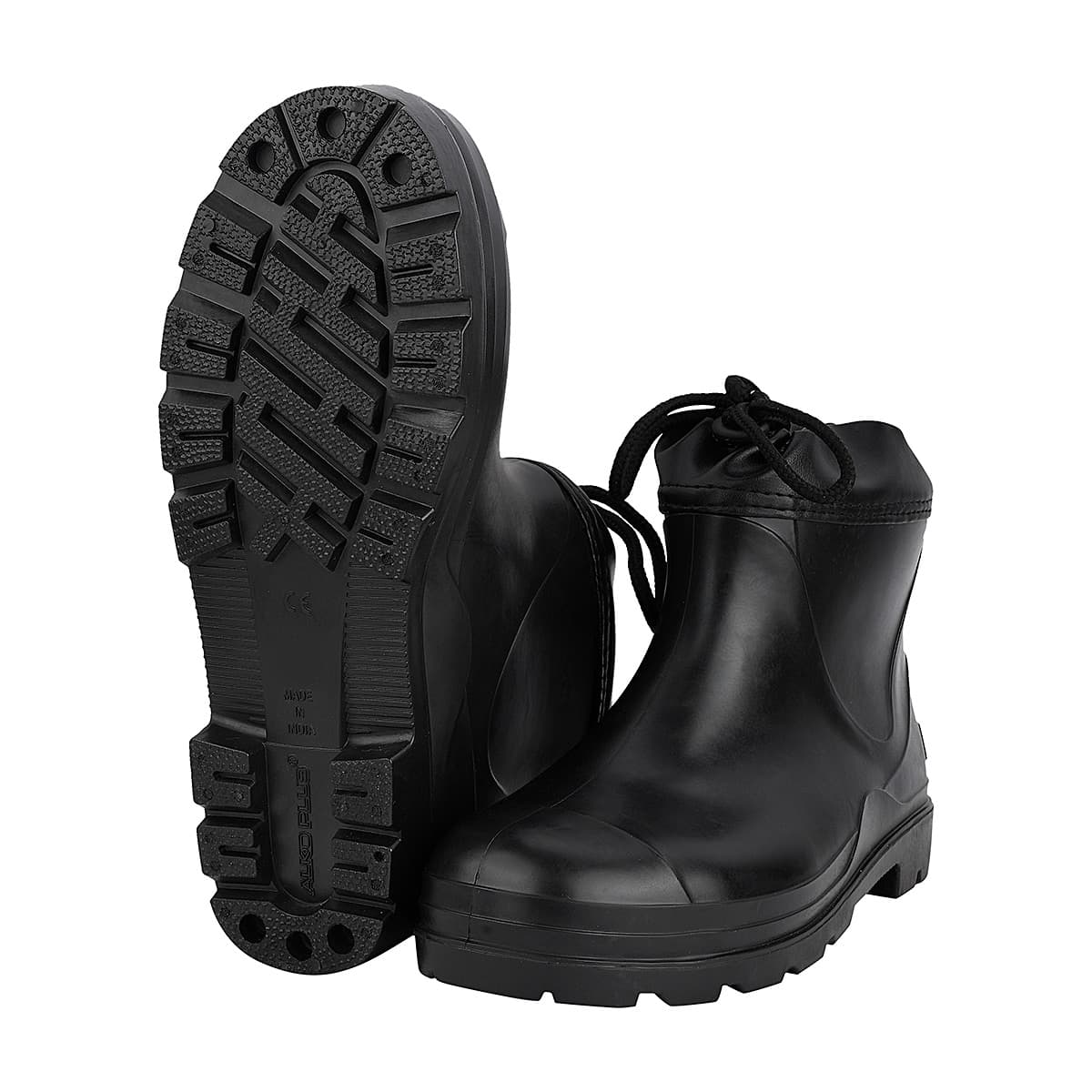 Alko Plus 8 inch PVC Collar Boot without Steel Toe (Black), APS C5