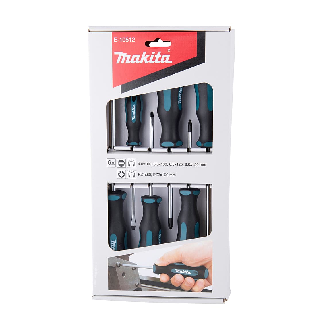 Makita 6 Pcs Screwdriver Set, E-10512