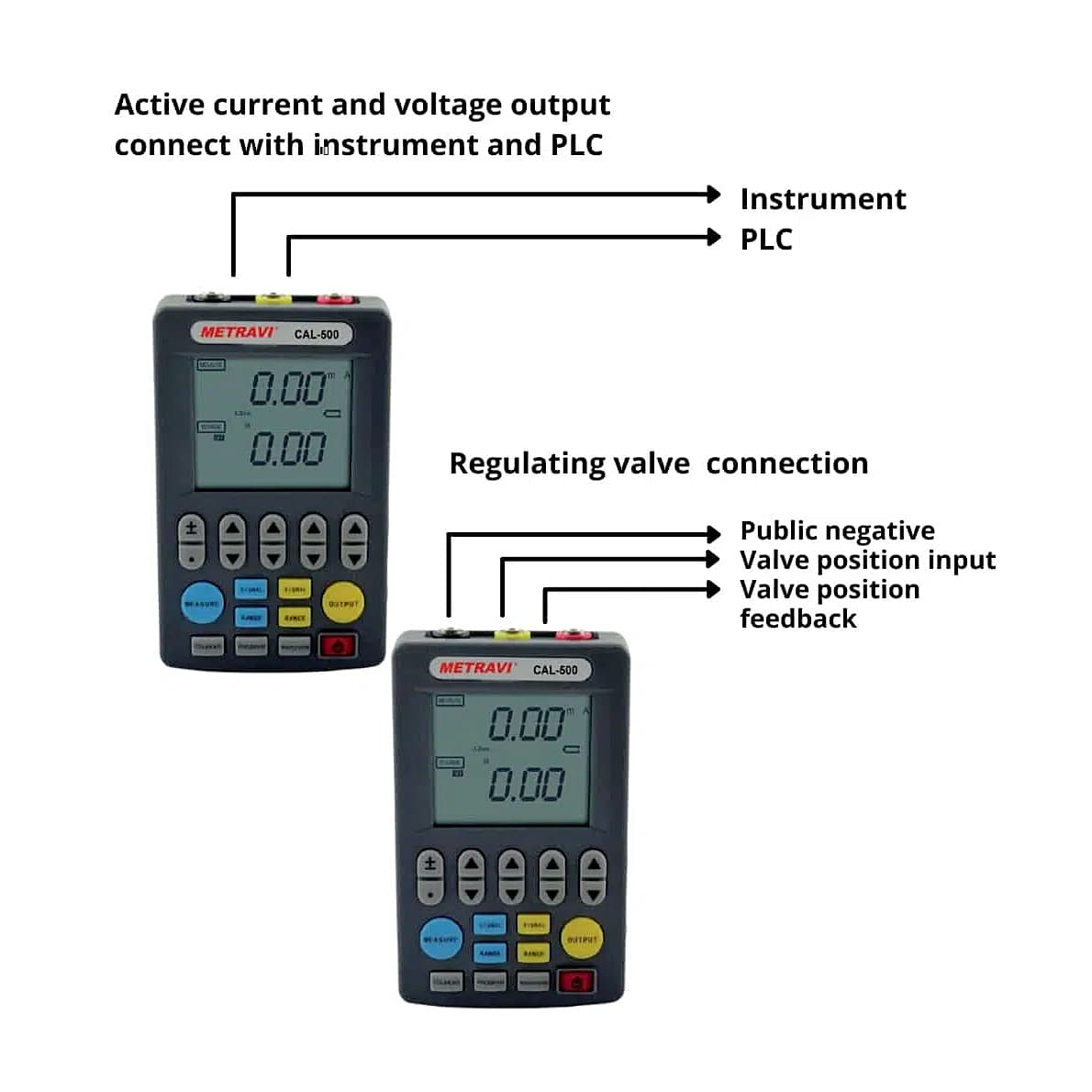 Metravi 4 Digit Hand Held Universal Calibrator With Large LCD Display, CAL-500