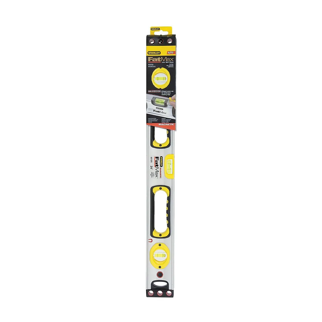 Stanley 60 cm / 3 Vials FatMax Magnetic Box Level, 1-43-525
