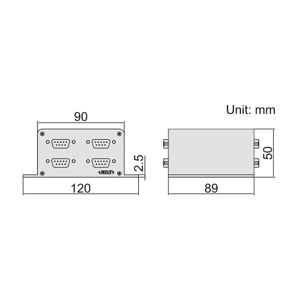 Insize Multichannel Interface Boxe for Capacitance Linear Gauge, 7107-1