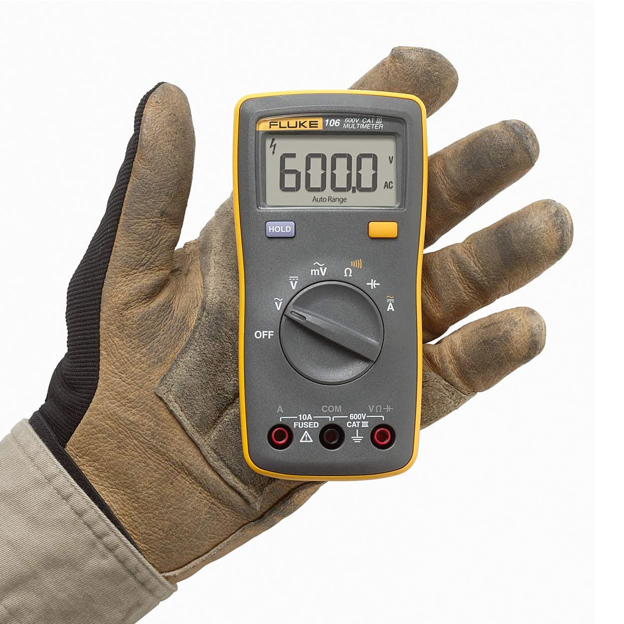 Fluke 106 6000 Counts / 600V Palm-Sized Digital Multimeter
