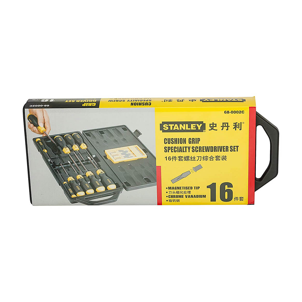 Stanley 16 Pcs Cushion Grip Screwdriver Set, 68-0002C