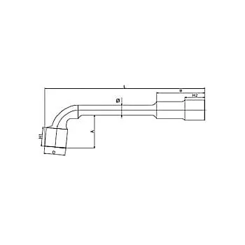 Yato 10 mm L-Type Socket Wrench, YT-1630