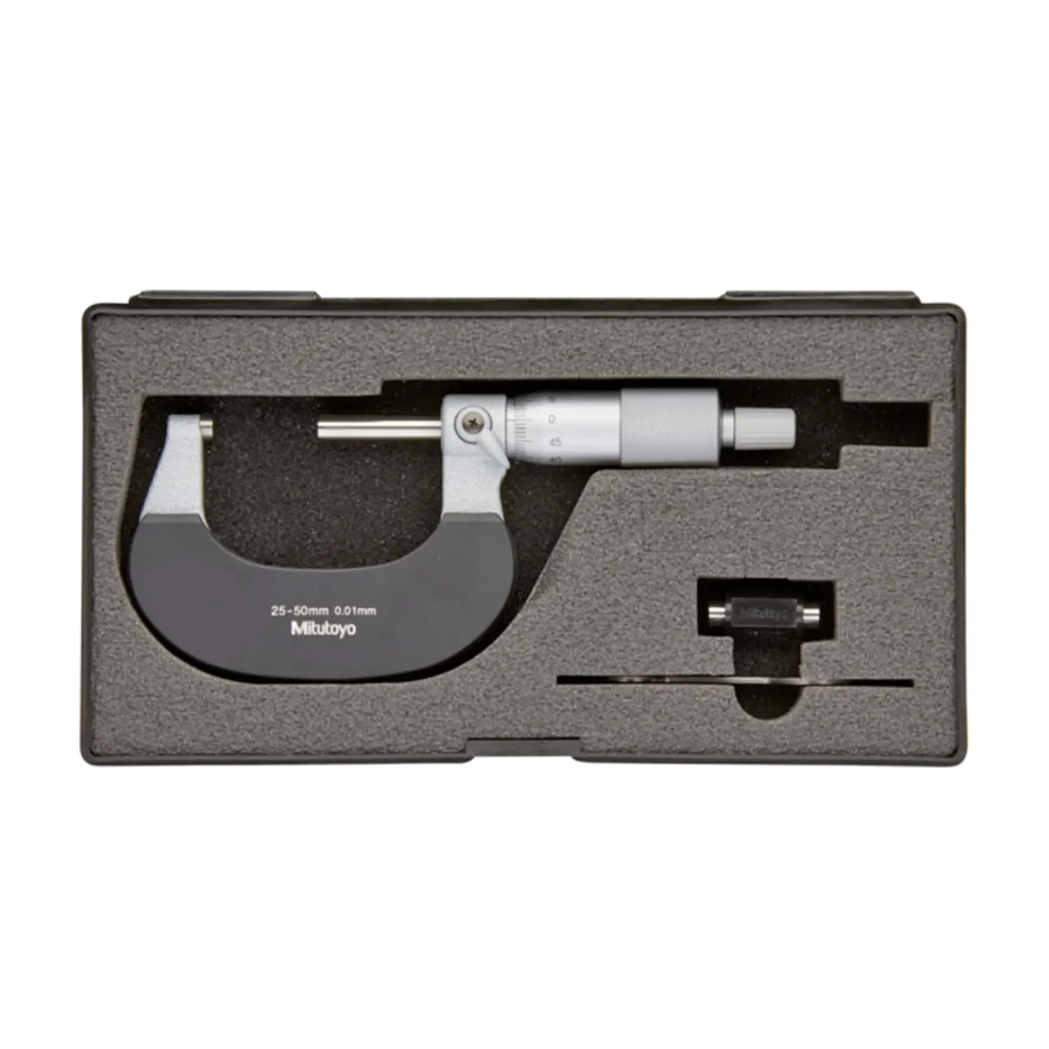 Mitutoyo 25 - 50 mm Outside Micrometer with Rachet Stop, 102-302