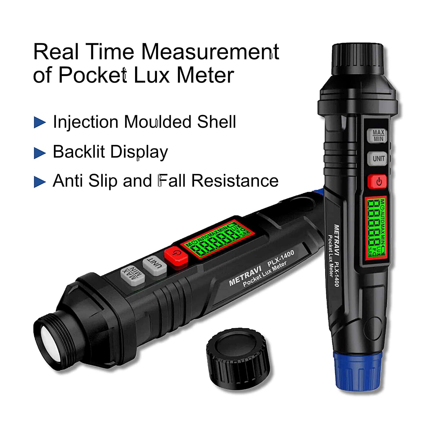 Metravi 0 - 10000 FC Digital Pocket Lux Meter, PLX-1400