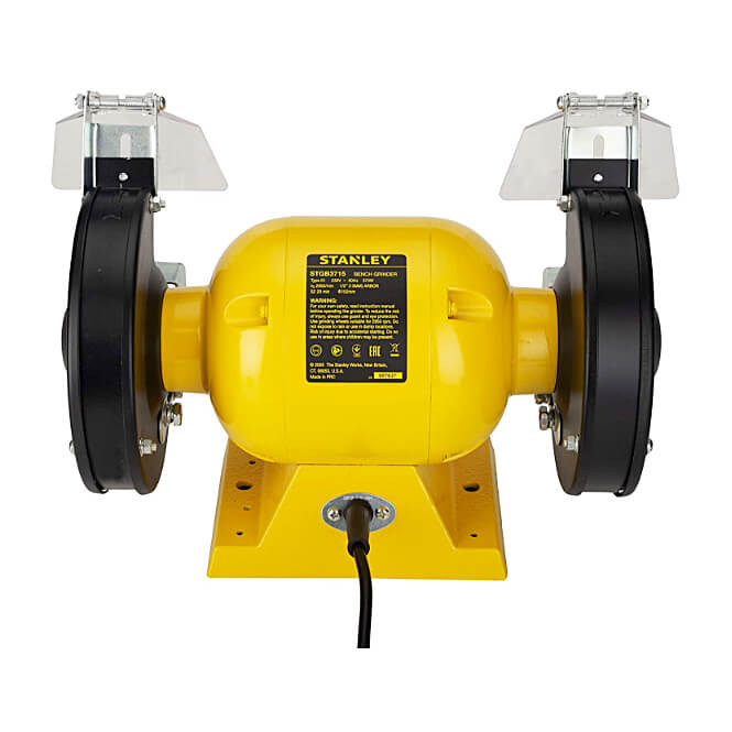 Stanley 152mm / 6 inch 373W Bench Grinder With 2 Eye Shields, STGB3715-IN