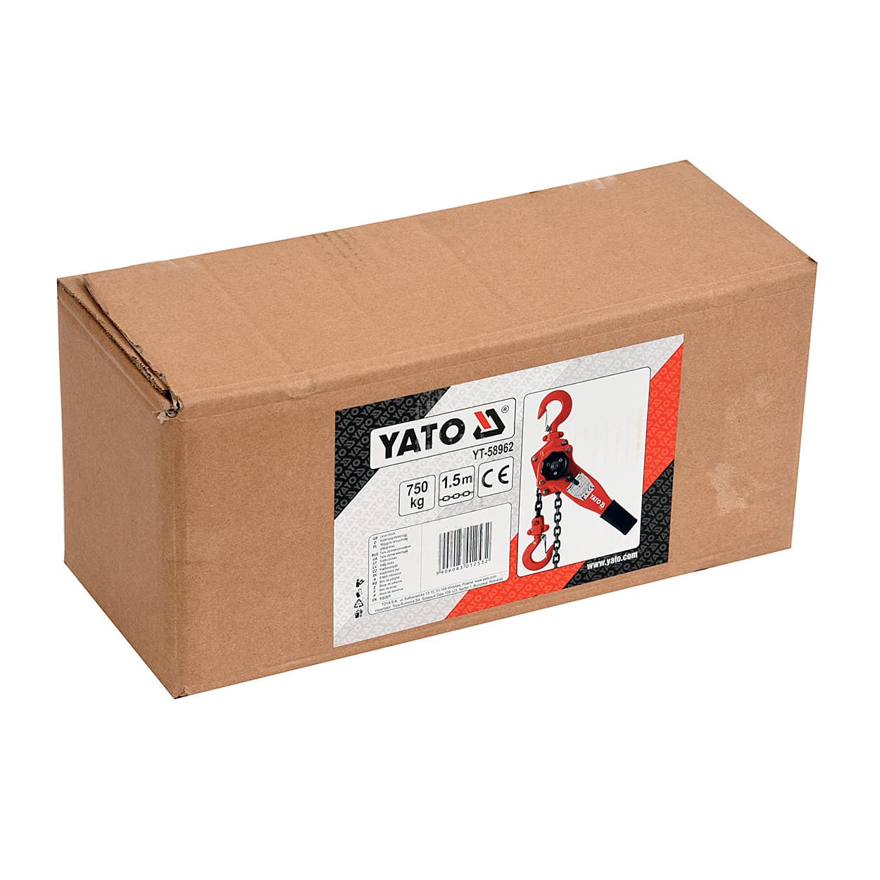 Yato 0.75 Ton / 1.5 Mtr Chain Hoist, YT-58962