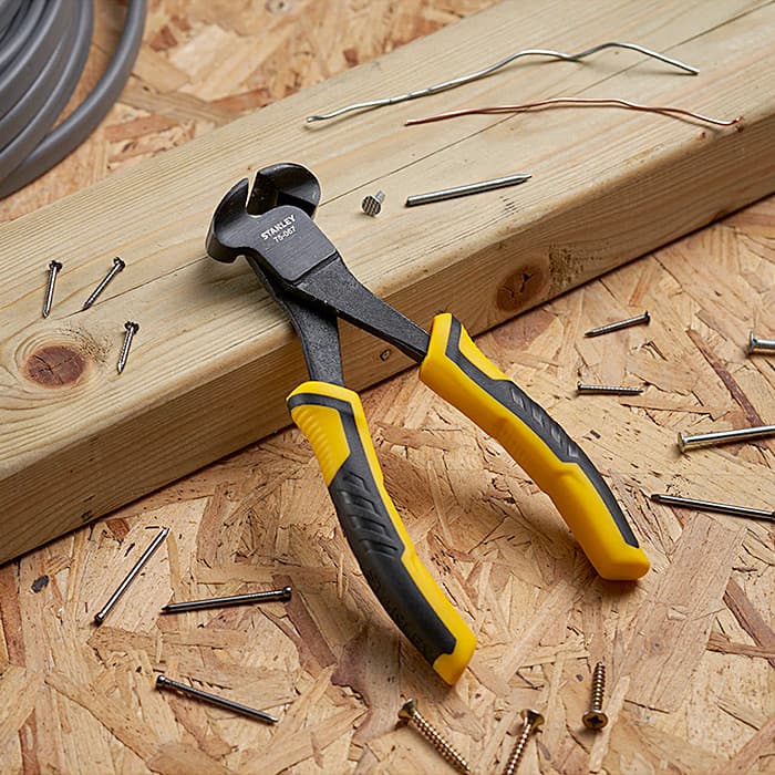 Stanley 6 inch / 150 mm Dynagrip End Cutter Pliers (Cushion Grip), STHT0-75067