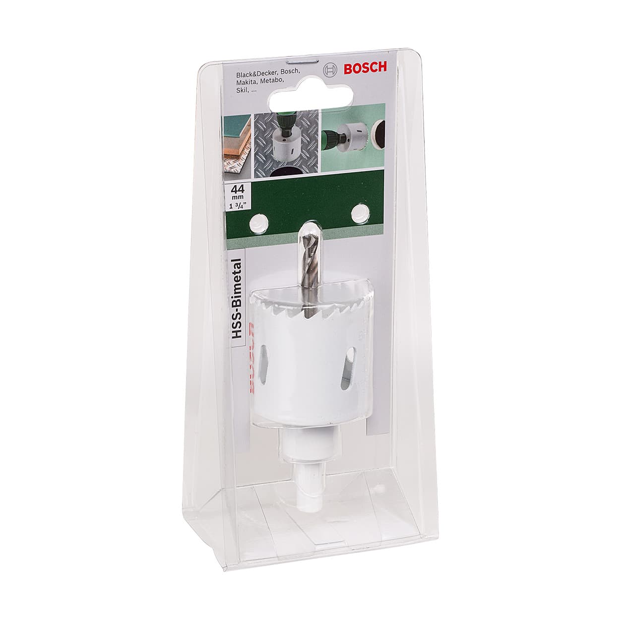 Bosch 44 mm HSS Bi-Metal Holesaw with Adaptor, 2 609 255 608