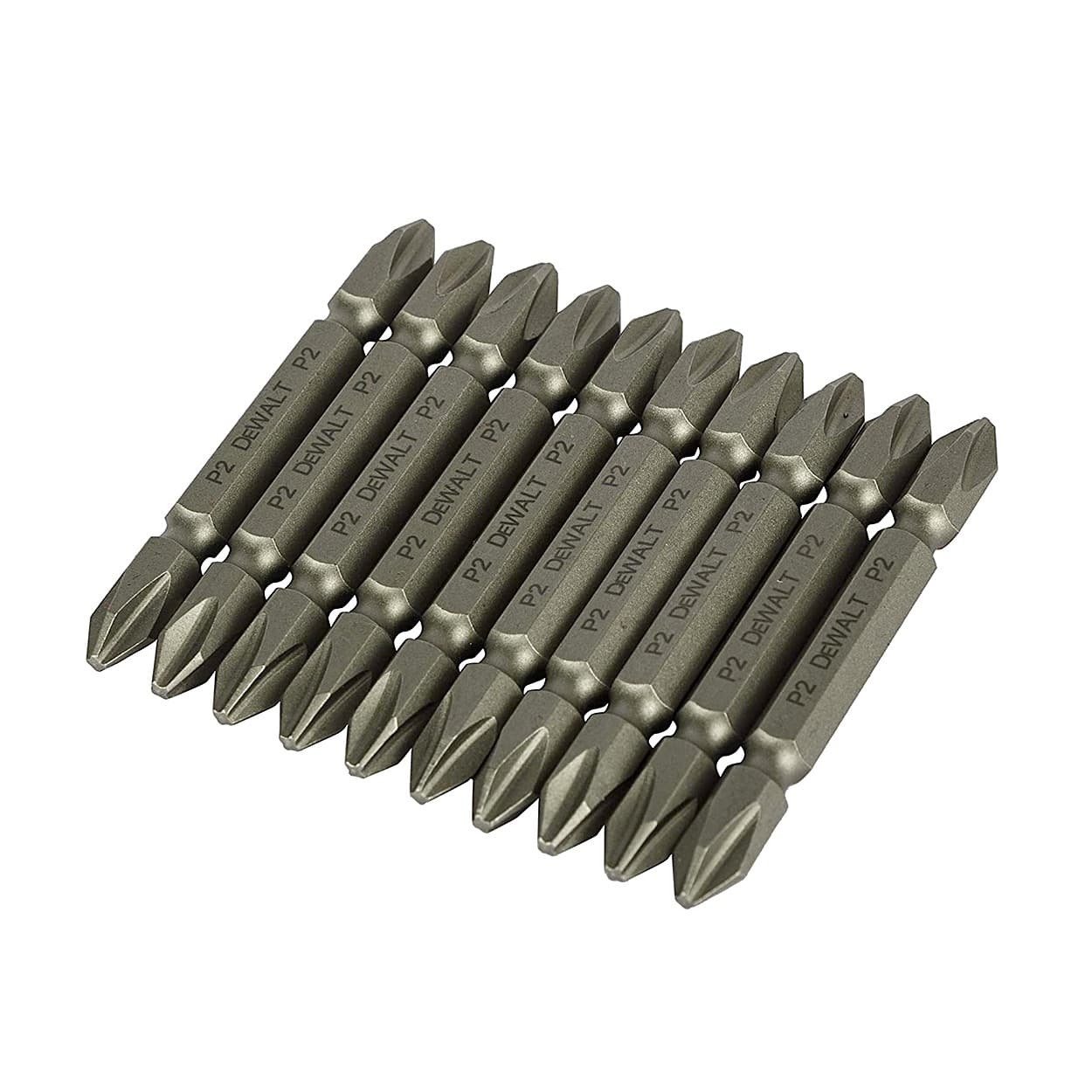 Dewalt PH2 x 65 mm Length Phillips Double Ended Screwdriver Bit Set (Pack of 10 Pcs), DWA00003PRM1