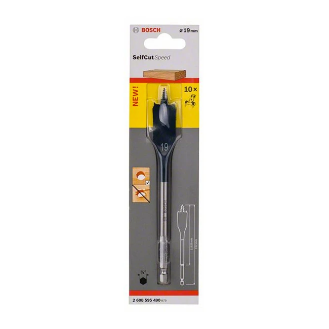 Bosch 19 mm Wood Spade Bit For Self Cut, 2 608 595 490