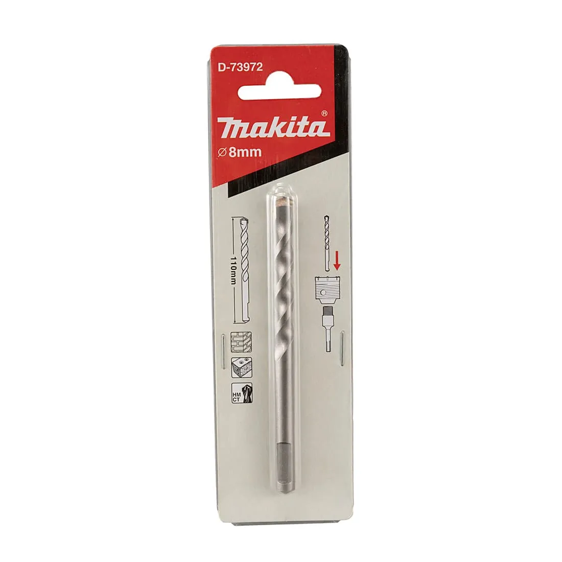 Makita 8 x 110 mm Pilot Drill For Core Cutter for SDS-Plus Hammers, D-73972