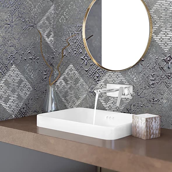 Kohler Aleo+ Single Control Wall Mount Basin / Lavatory Faucet In Polished Chrome Finish, K-5684IN-4ND-CP