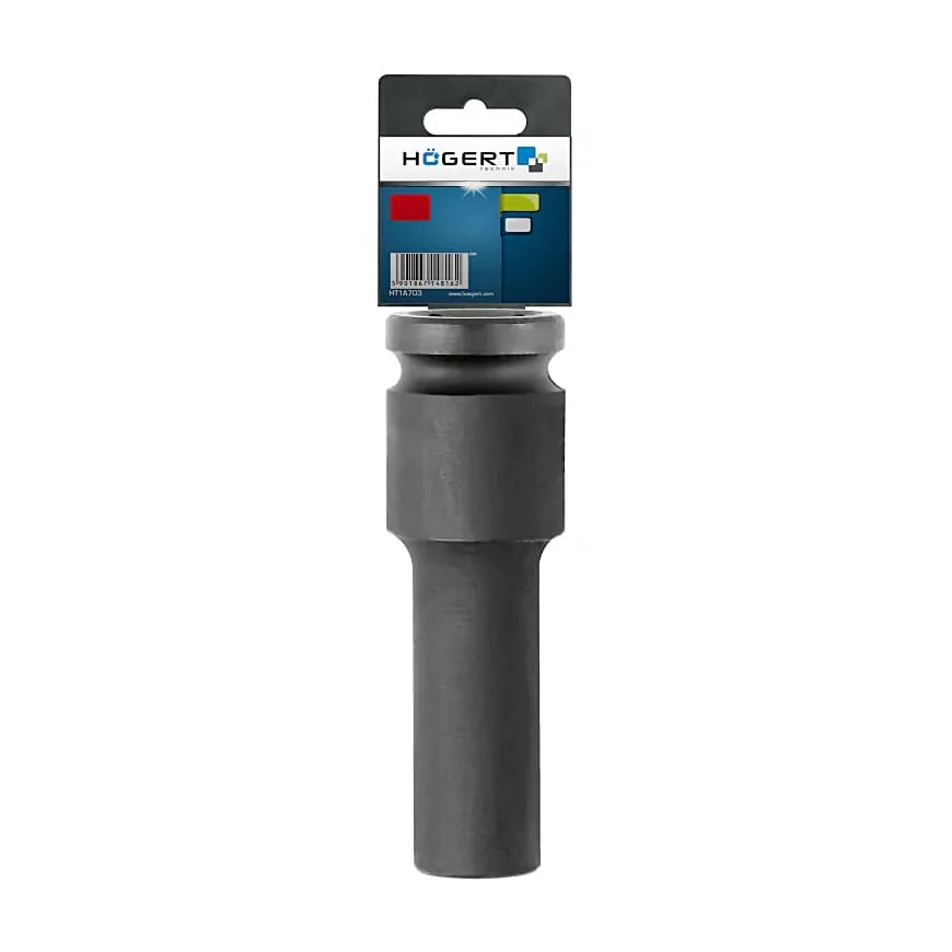 Hogert 27 mm 1/2" Sq. Drive Impact Deep Socket (Long), HT4R027