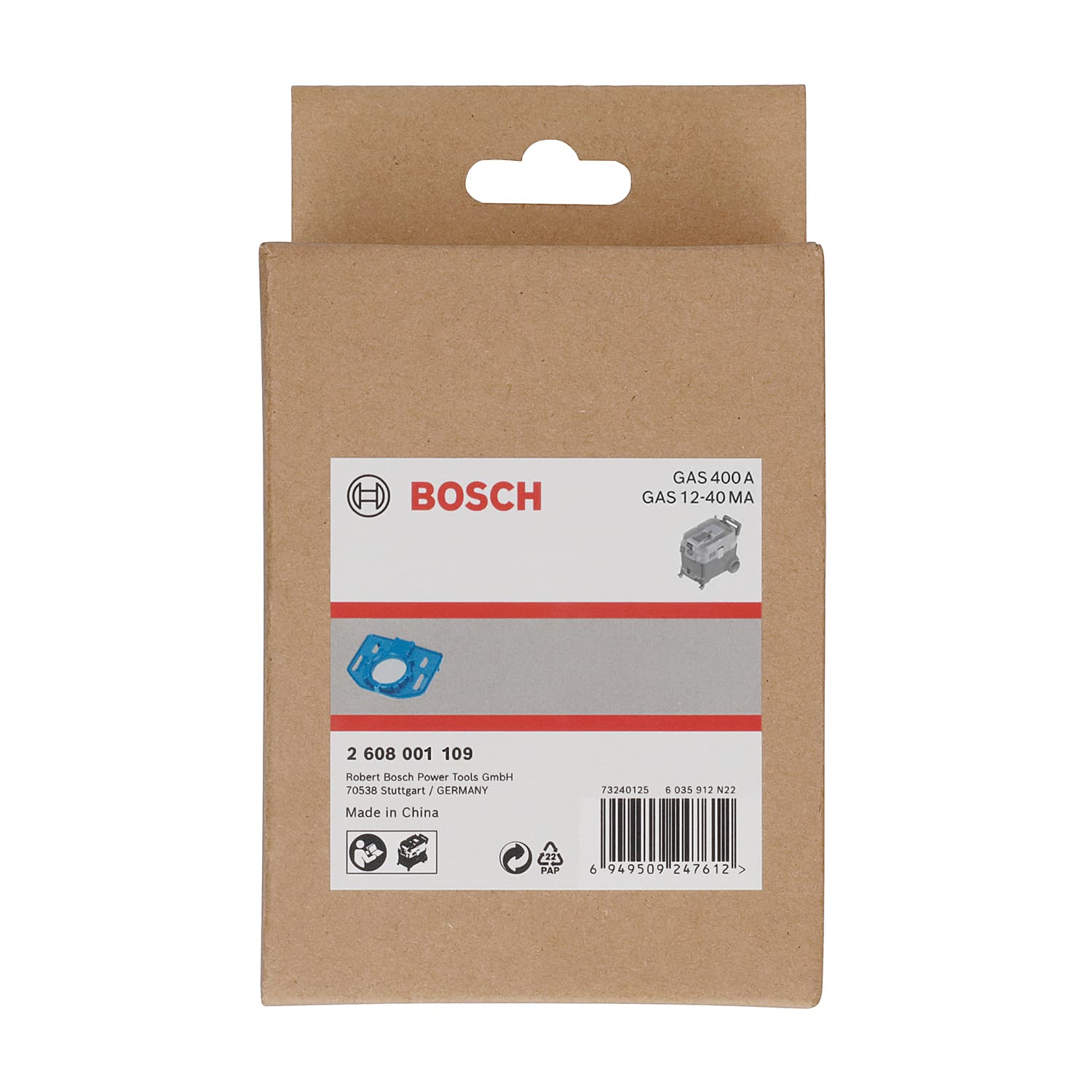 Bosch Dust Bag Holder for Dust Extractors, 2 608 001 109